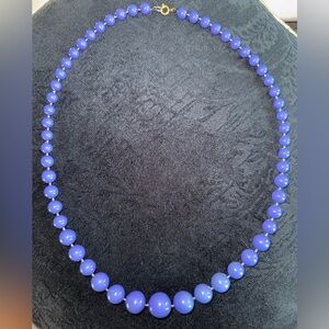 Vintage Purple Beaded Necklace